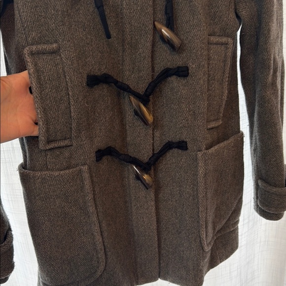 Banana Republic Gray Pea Coat with Toggle Closures - Picture 5 of 8